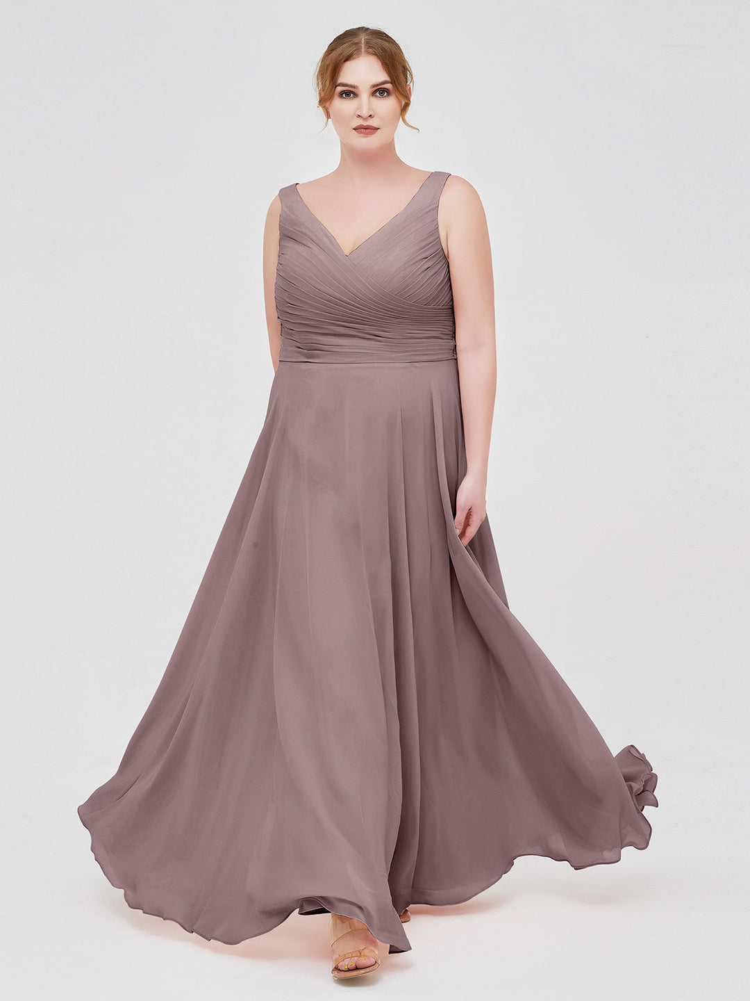 Sienna | Women's V-Neck Chiffon Maxi Dress