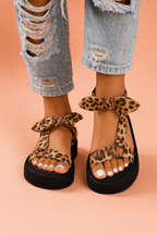 Lysa | Women’s Leopard Bow Sandals