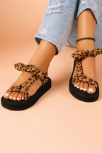Lysa | Women’s Leopard Bow Sandals