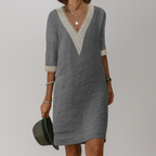 Noemi | Women's V-Neck Tunic Dress Casual