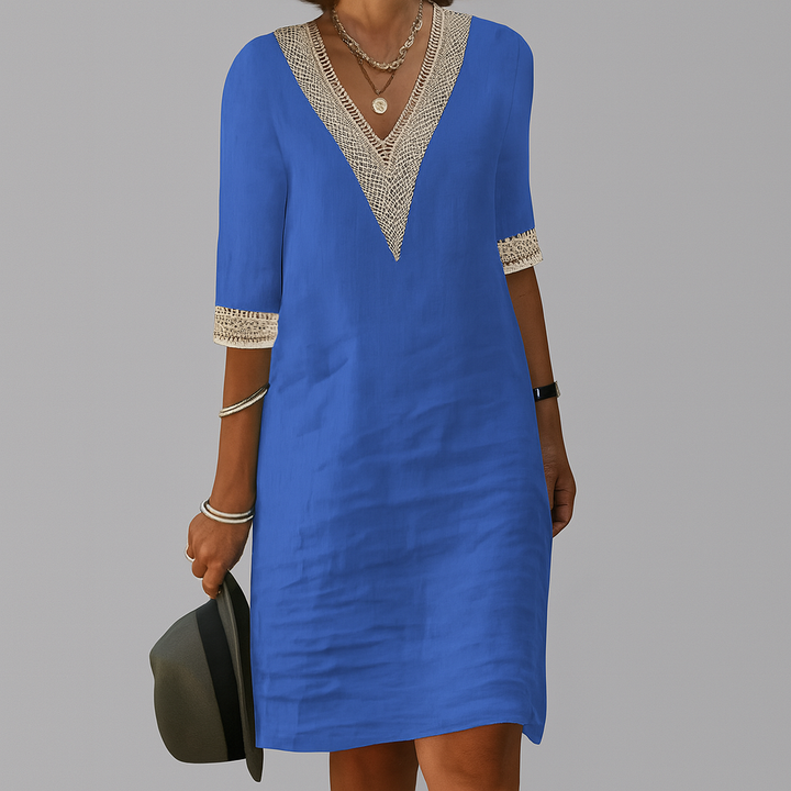 Noemi | Women's V-Neck Tunic Dress Casual