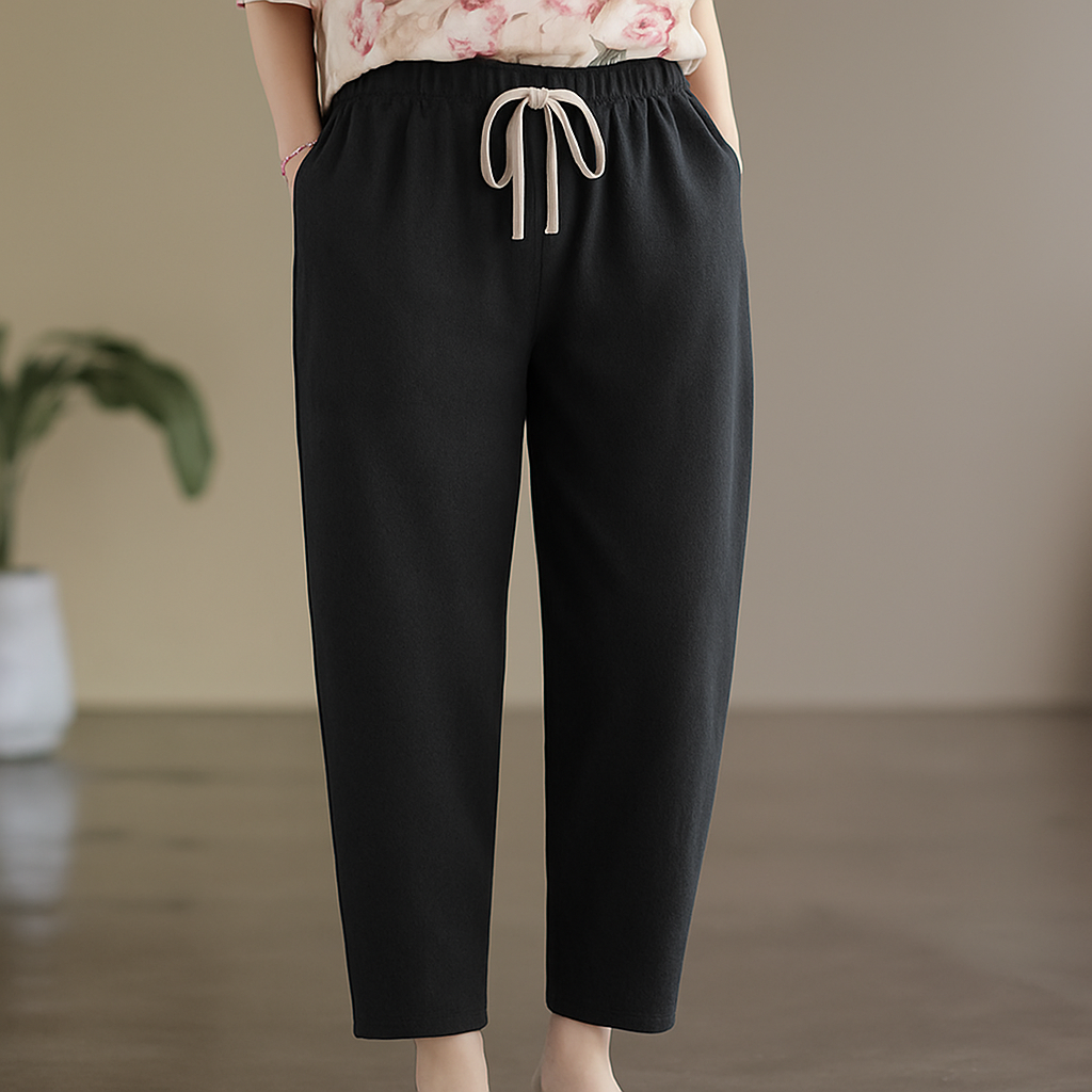 Ruby | Women’s Relaxed Chic Trousers Drawstring