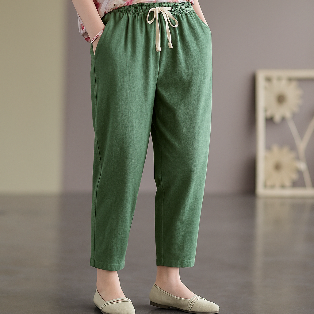 Ruby | Women’s Relaxed Chic Trousers Drawstring