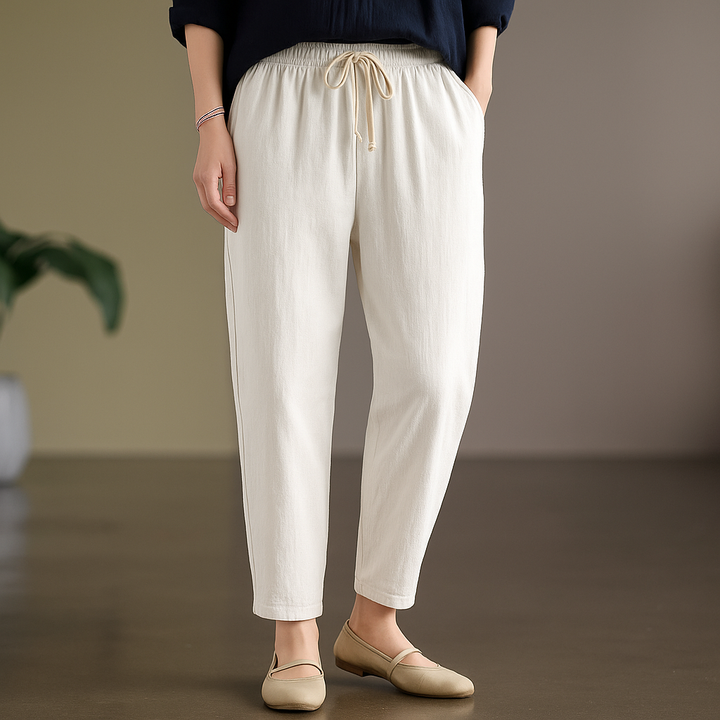 Ruby | Women’s Relaxed Chic Trousers Drawstring