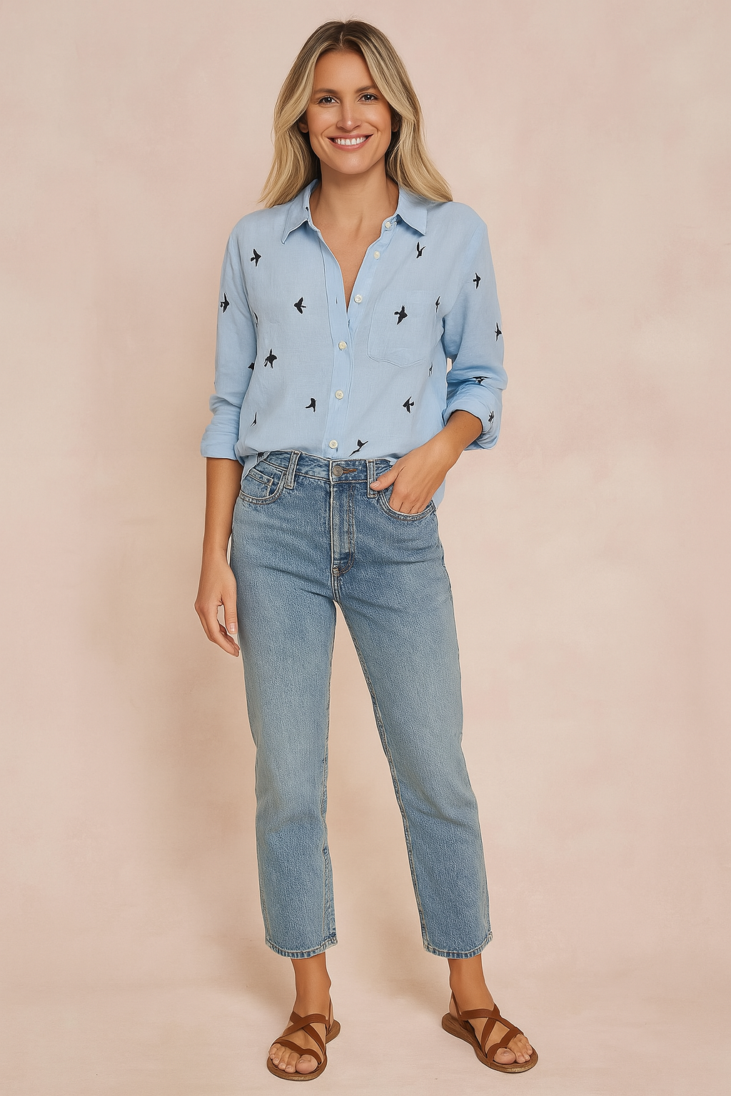 Sienna | Women's Relaxed Button Front Everyday Blouse
