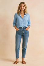 Sienna | Women's Relaxed Button Front Everyday Blouse