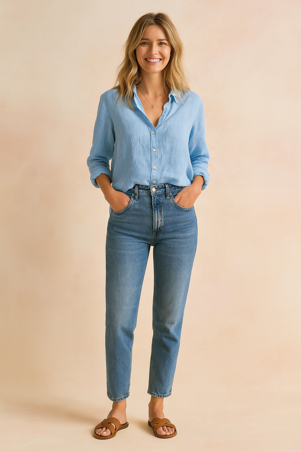 Sienna | Women's Relaxed Button Front Everyday Blouse