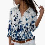 Elara | Women's Colorblock Floral Blouse
