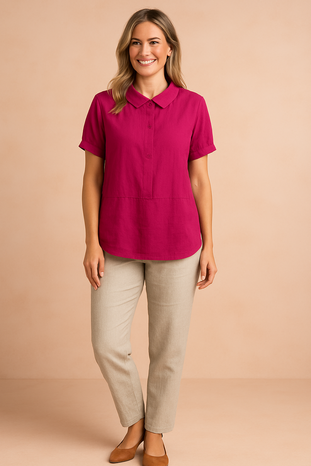 Everly | Women's Classic Collar Everyday Blouse