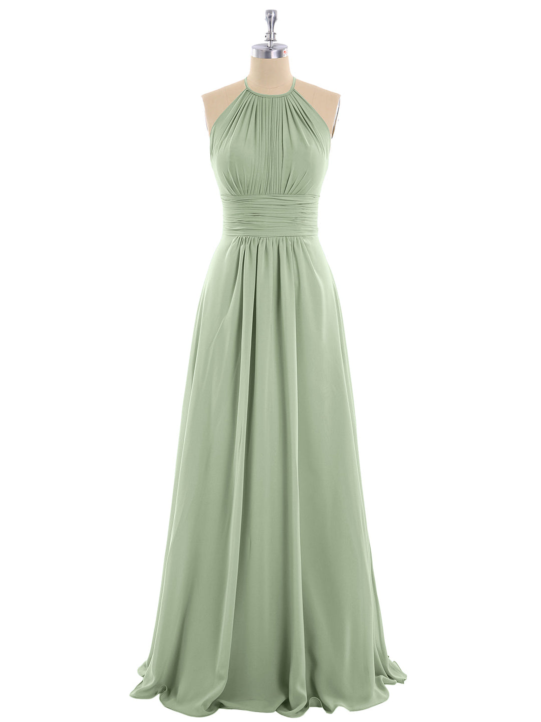 Thea | Women's Halter Chiffon Maxi Dress