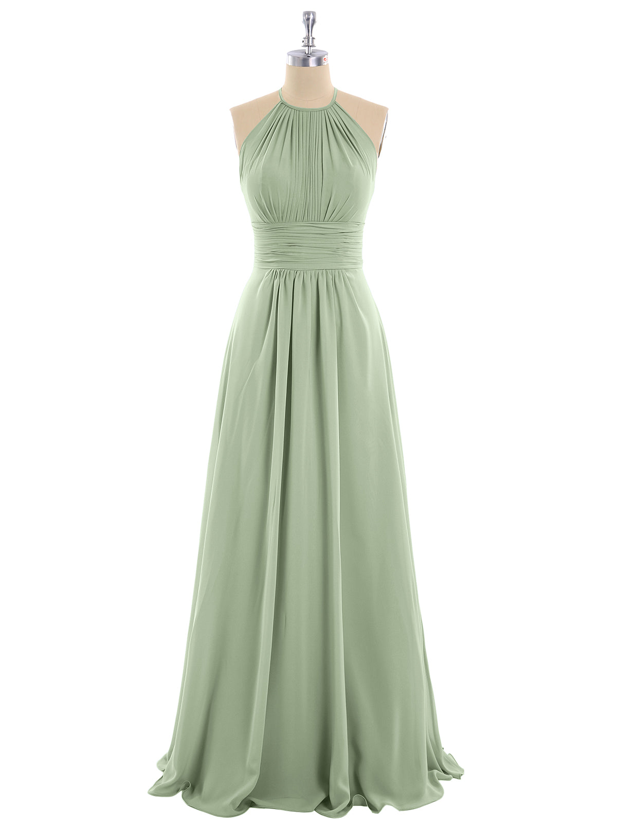 Thea | Women's Halter Chiffon Maxi Dress