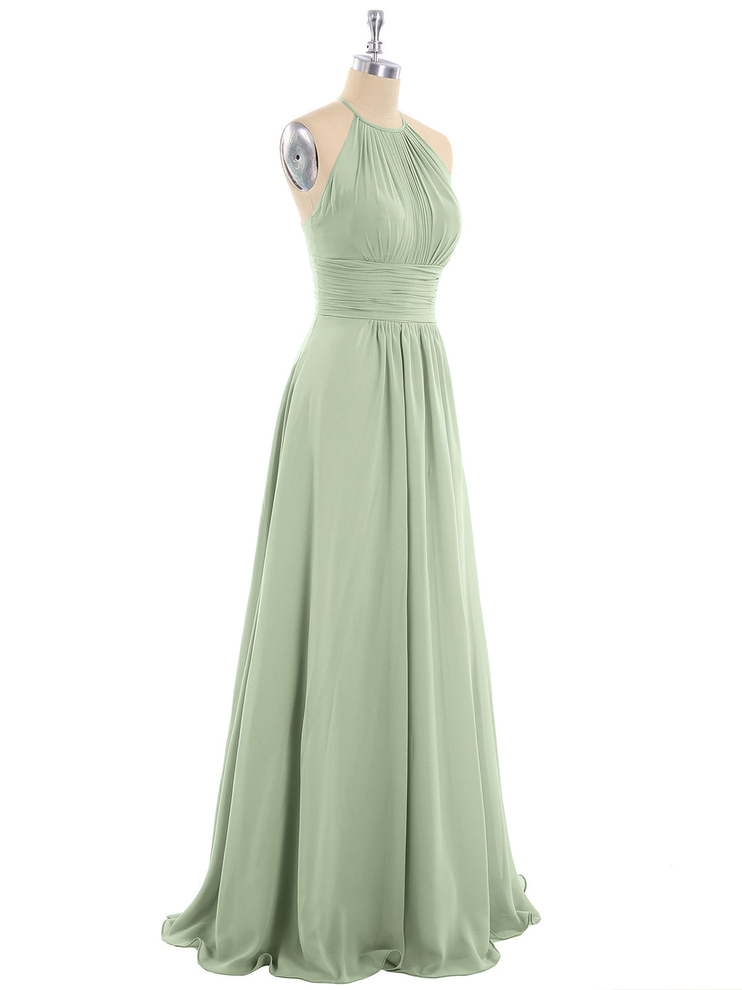 Thea | Women's Halter Chiffon Maxi Dress