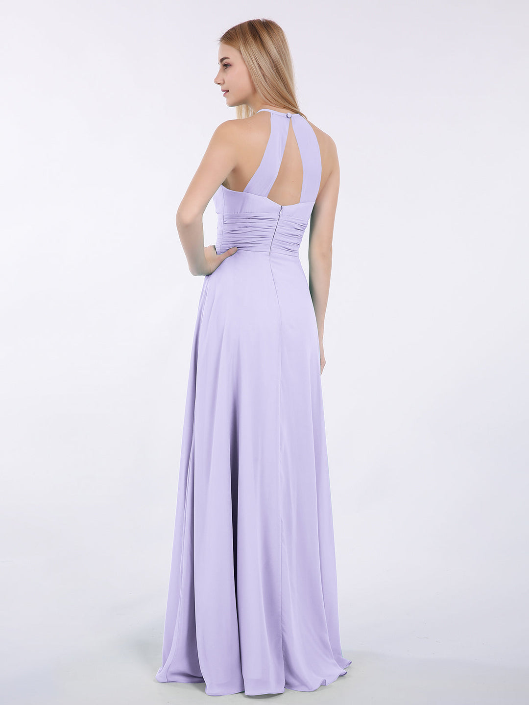 Thea | Women's Halter Chiffon Maxi Dress