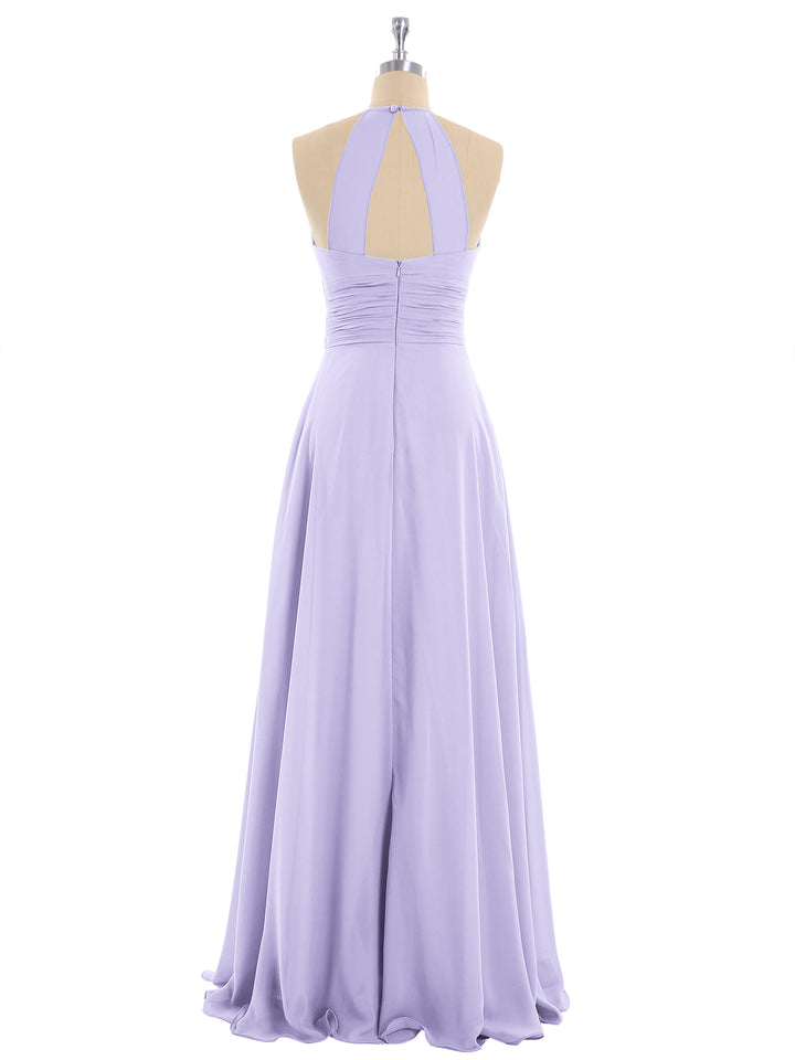 Thea | Women's Halter Chiffon Maxi Dress