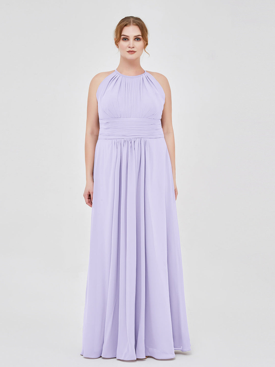 Thea | Women's Halter Chiffon Maxi Dress