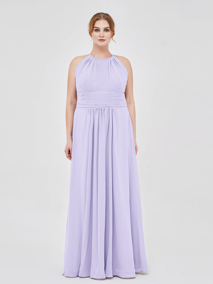 Thea | Women's Halter Chiffon Maxi Dress