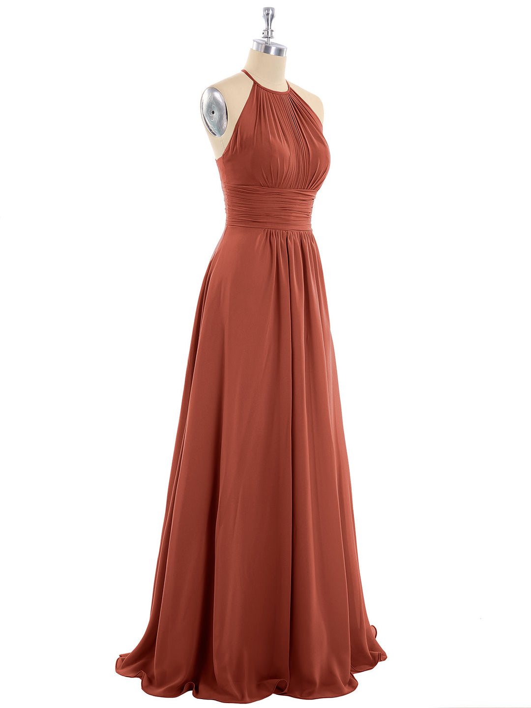 Thea | Women's Halter Chiffon Maxi Dress