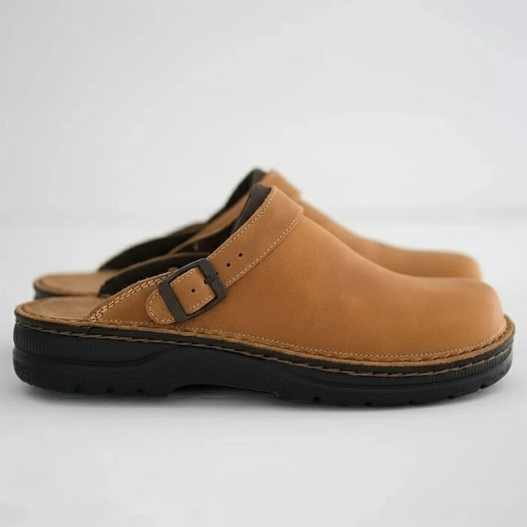 Callum | Slip-On Leather Clogs Casual