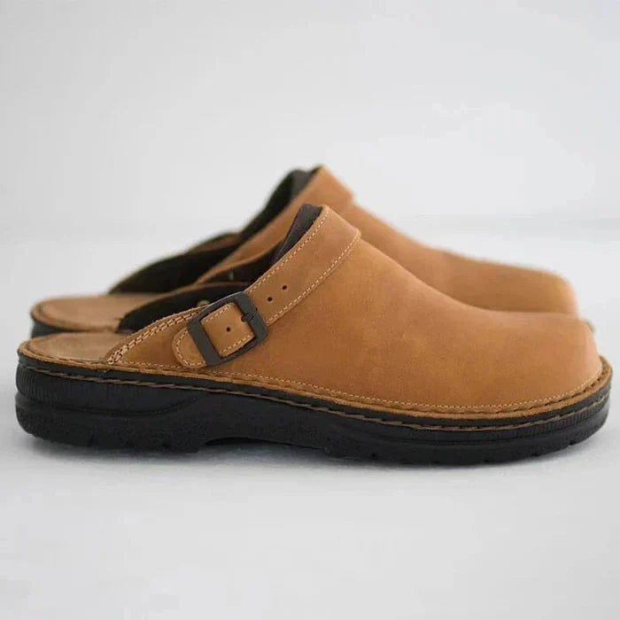 Callum | Slip-On Leather Clogs Casual