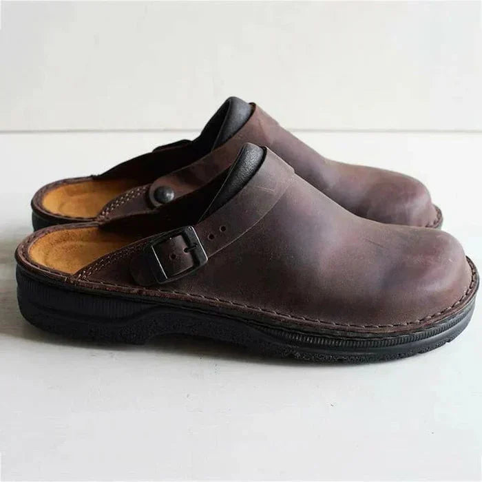 Callum | Slip-On Leather Clogs Casual