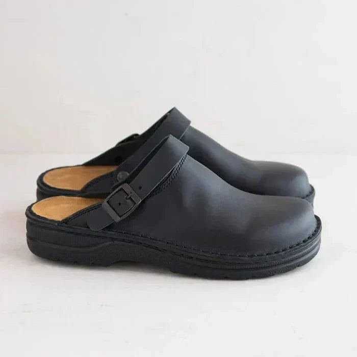 Callum | Slip-On Leather Clogs Casual