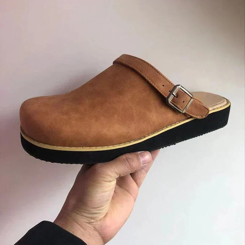 Callum | Slip-On Leather Clogs Casual