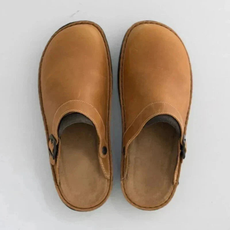 Callum | Slip-On Leather Clogs Casual