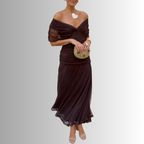 Sienna | Women's V-Neck Button Summer Dress Elegant