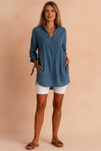 Elowen | Women's Relaxed Button Down Top Casual