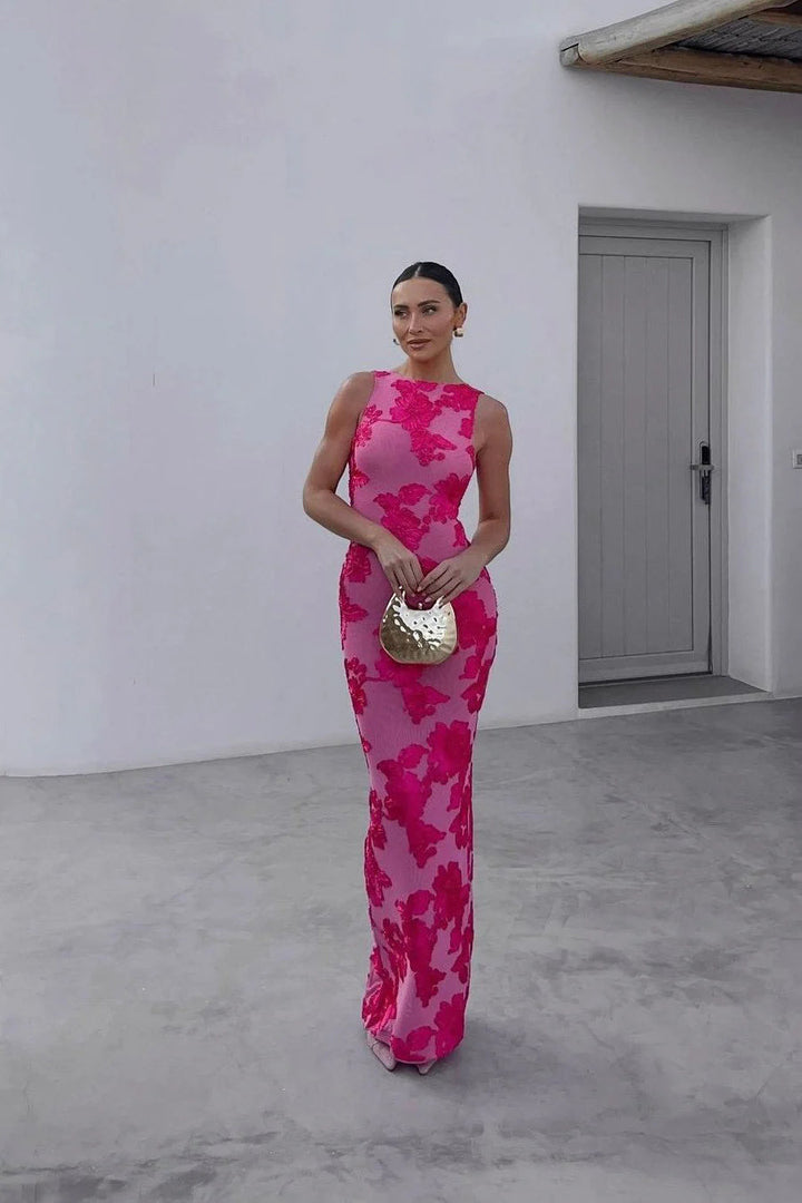 Sienna | Women's Elegant Floral Bodycon Maxi Dress
