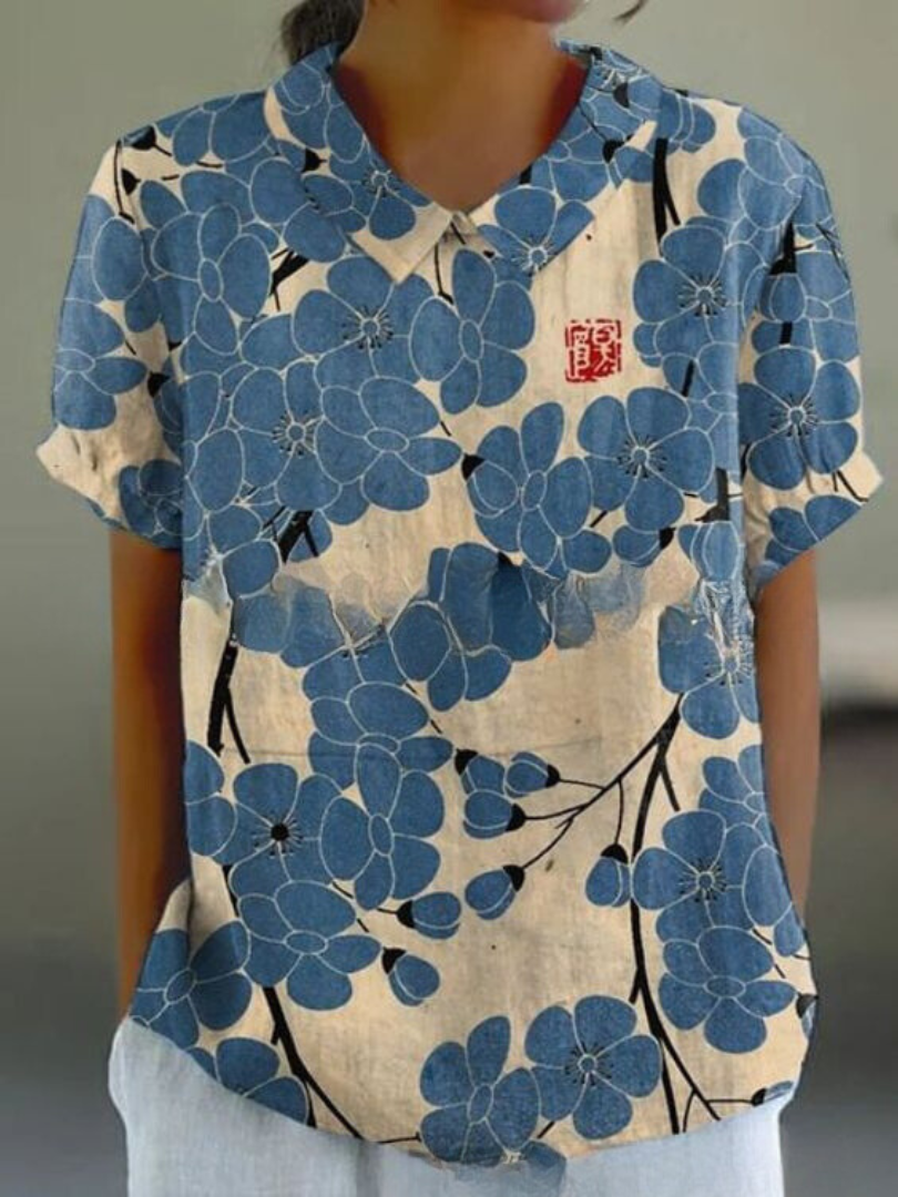 Maren | Women’s Floral Print Summer Shirt Top