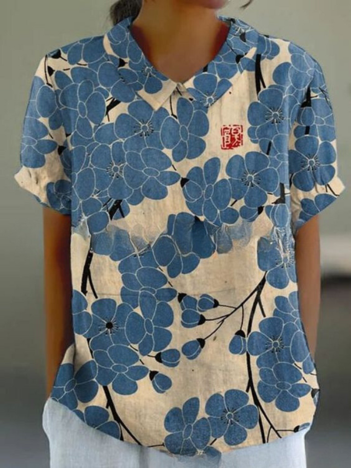 Maren | Women’s Floral Print Summer Shirt Top