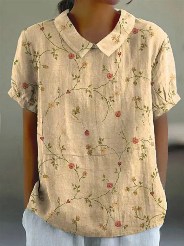 Maren | Women’s Floral Print Summer Shirt Top