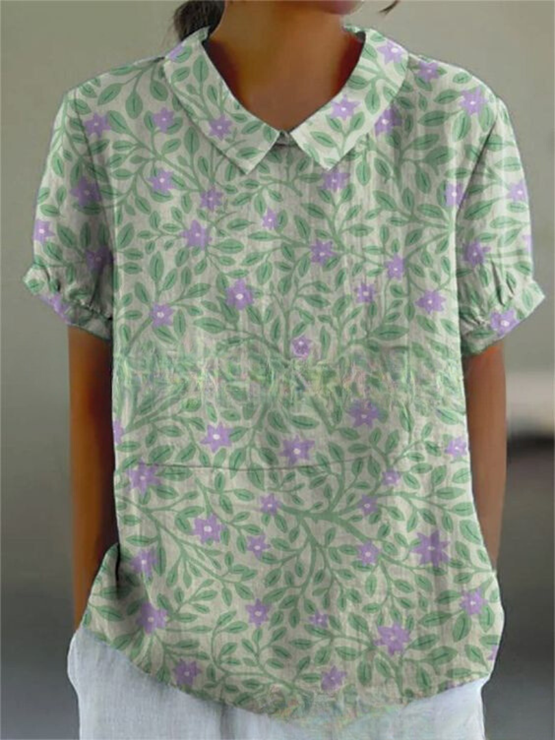 Maren | Women’s Floral Print Summer Shirt Top