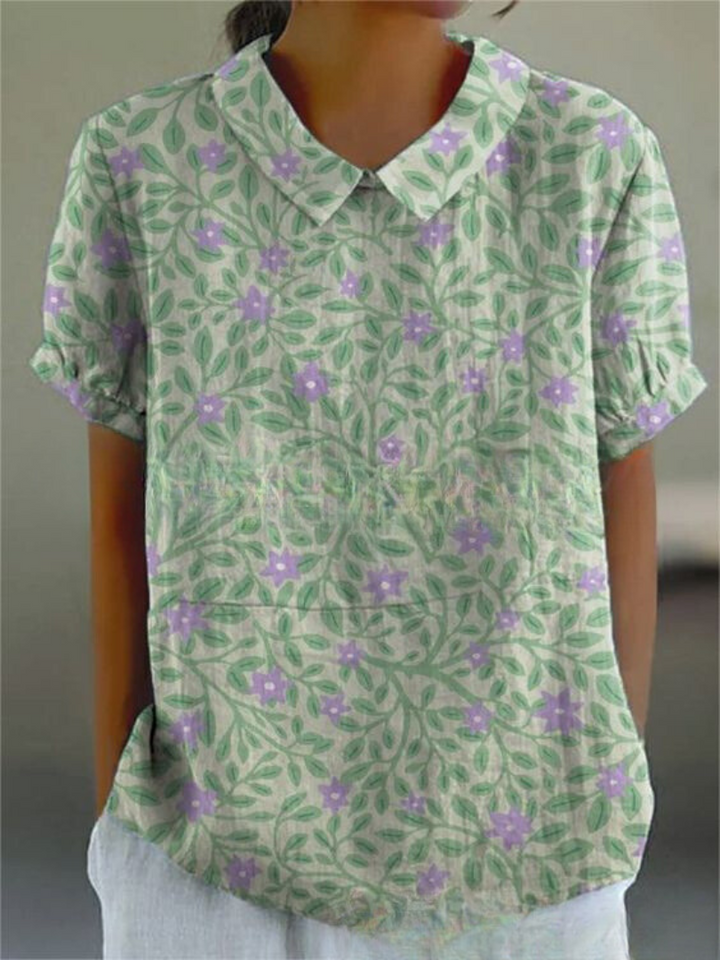 Maren | Women’s Floral Print Summer Shirt Top