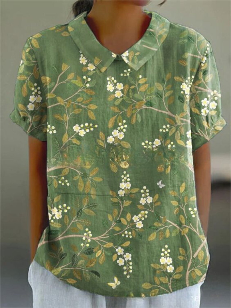 Maren | Women’s Floral Print Summer Shirt Top