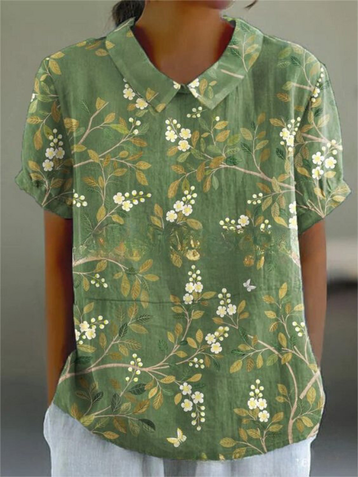 Maren | Women’s Floral Print Summer Shirt Top
