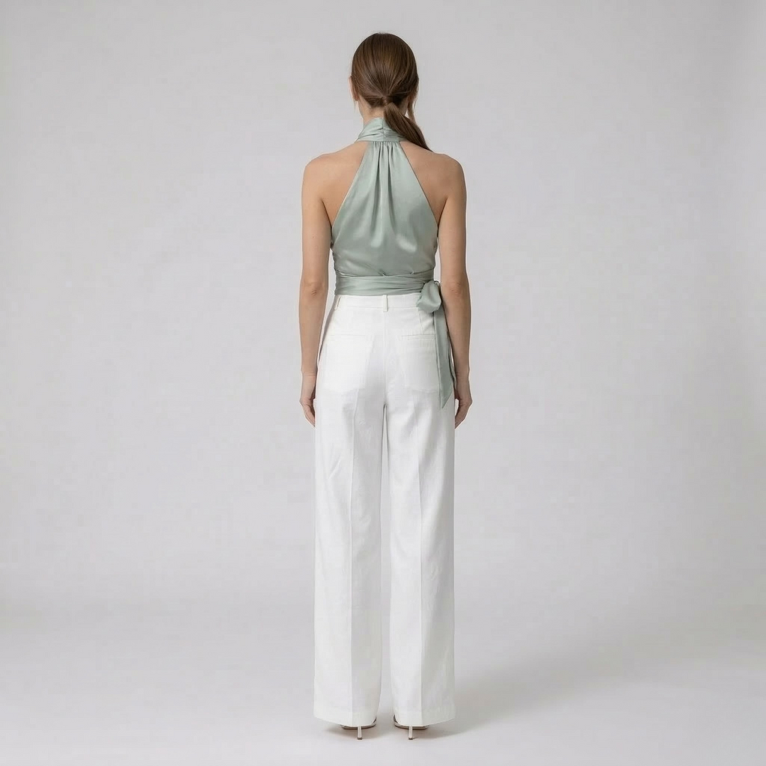 Nia | Women’s Halter Neck Slim Fit Top