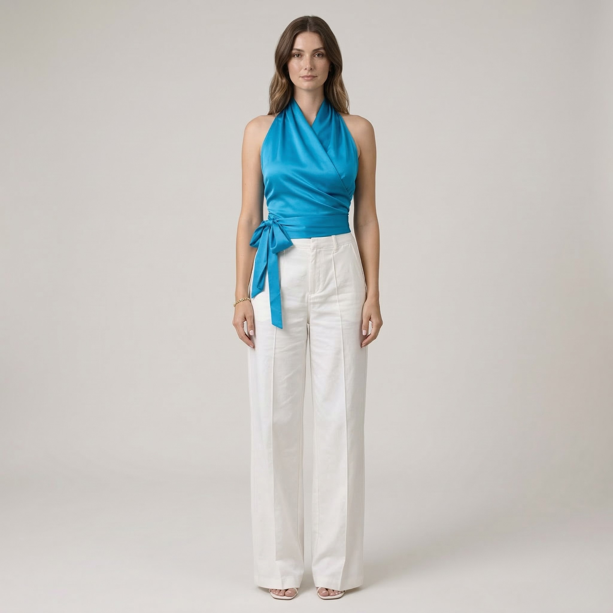Nia | Women’s Halter Neck Slim Fit Top