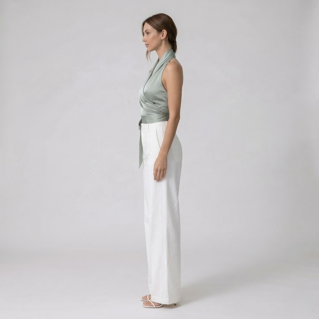 Nia | Women’s Halter Neck Slim Fit Top
