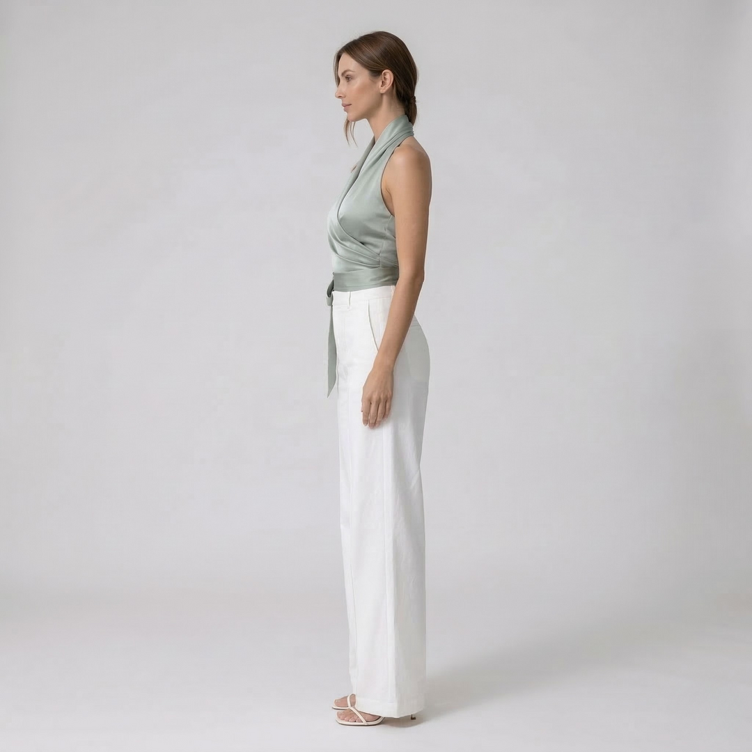 Nia | Women’s Halter Neck Slim Fit Top