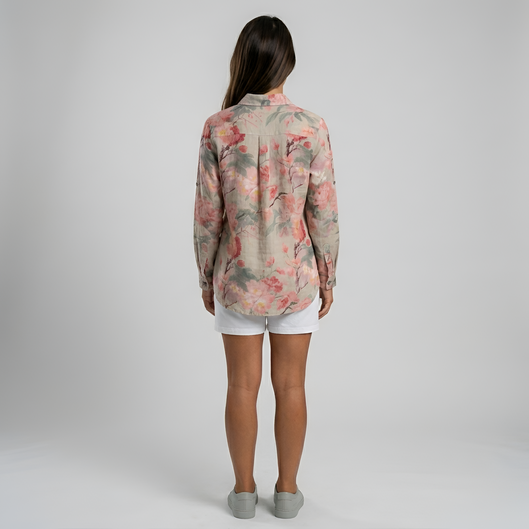 Luna | Women’s Floral Long Shirt