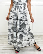 Sanne | Women's Classic Toile Maxi Dress
