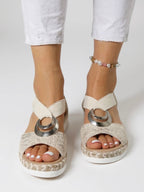 Priya | Women's Woven Espadrille Sandals Chic