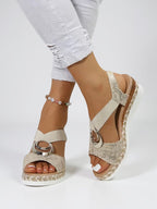 Priya | Women's Woven Espadrille Sandals Chic