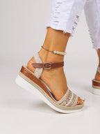 Mireille | Women's Ankle Strap Wedge Sandals