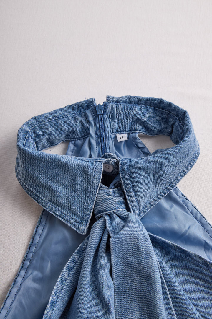 Quinn | Women's Sleeveless Halter Blouse Chic