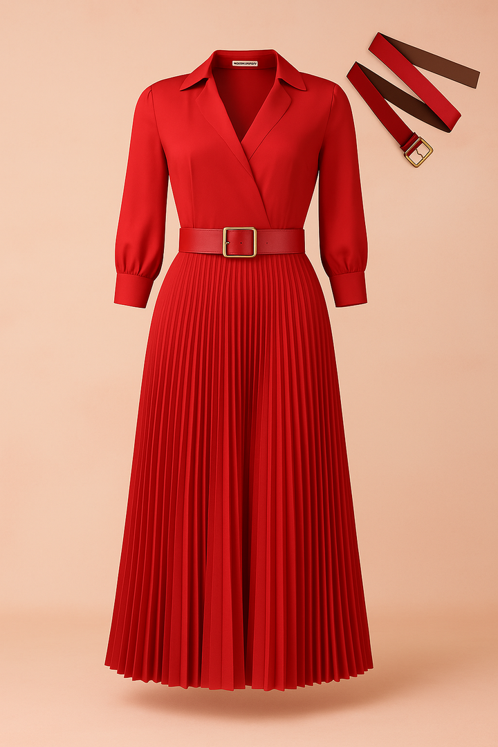 Marlowe | Women's Plus Size Knee Length Dress Elegant