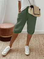 Sutton | Women's High-Waist Summer Shorts Casual