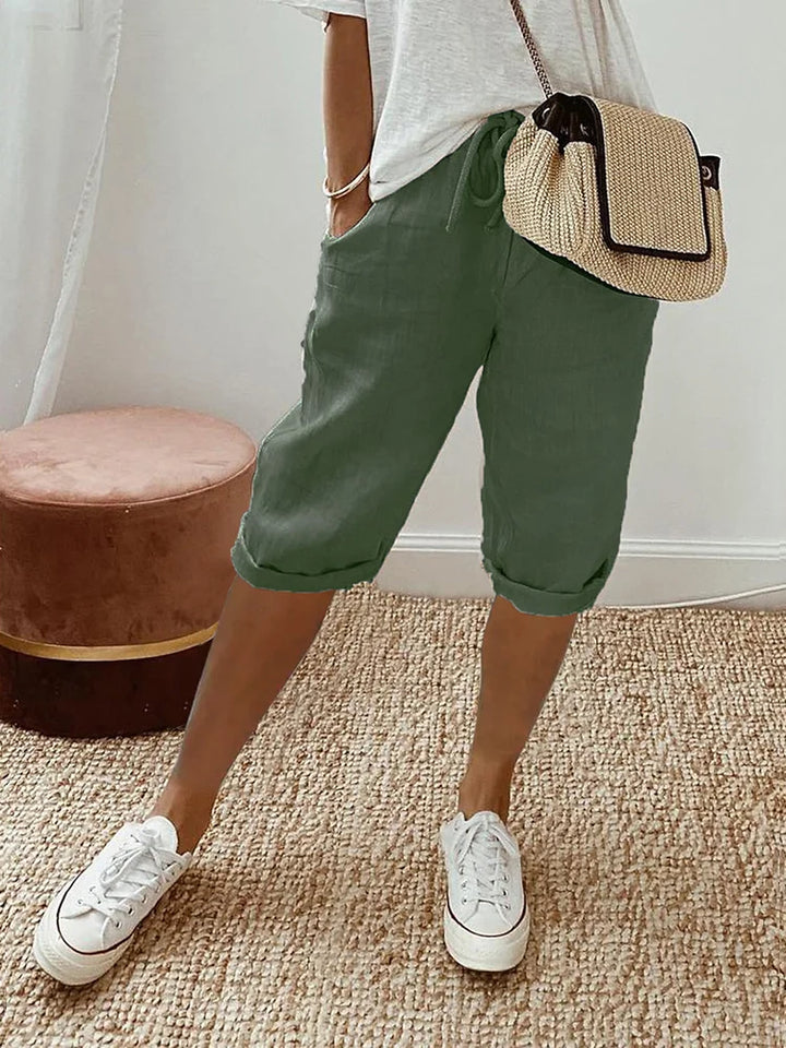 Sutton | Women's High-Waist Summer Shorts Casual
